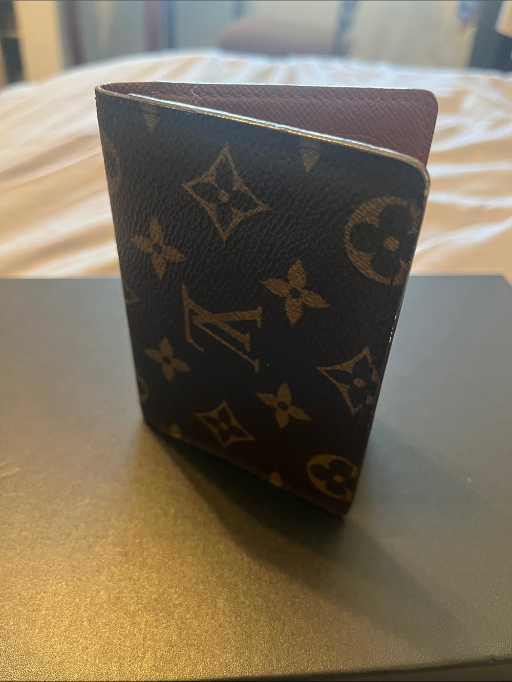Louis Vuitton Monogram Canvas Card Holder in Brown and Tan